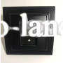 Розетка TV черная Giselt Milana G8008